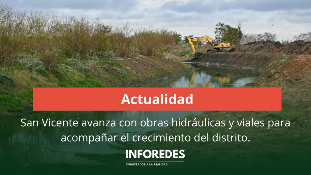 San Vicente avanza con obras hidráulicas y viales para acompañar el crecimiento del distrito