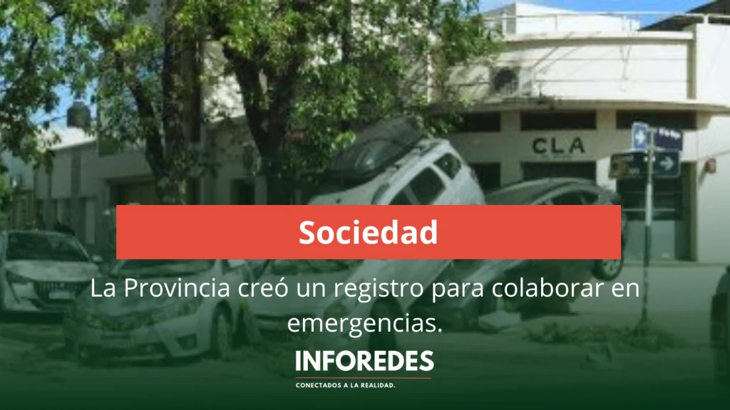 La Provincia creó un registro online para organizaciones que quieran colaborar en emergencias
