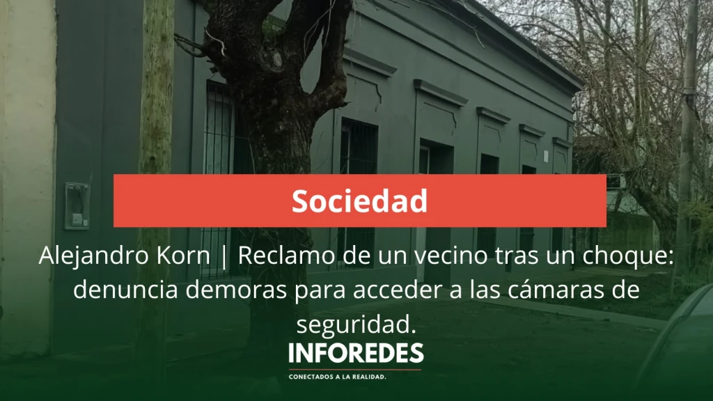 Reclamo de un vecino tras un choque: denuncia demoras para acceder a las cámaras de seguridad