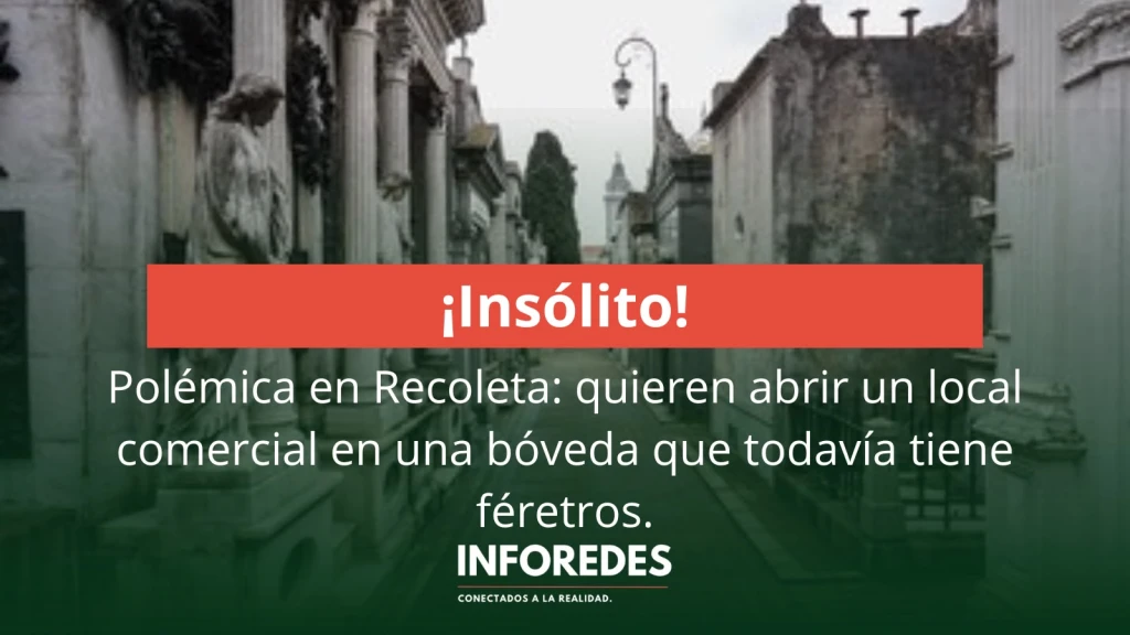 Quieren retirar féretros de una bóveda abandonada de Recoleta para instalar un local comercial