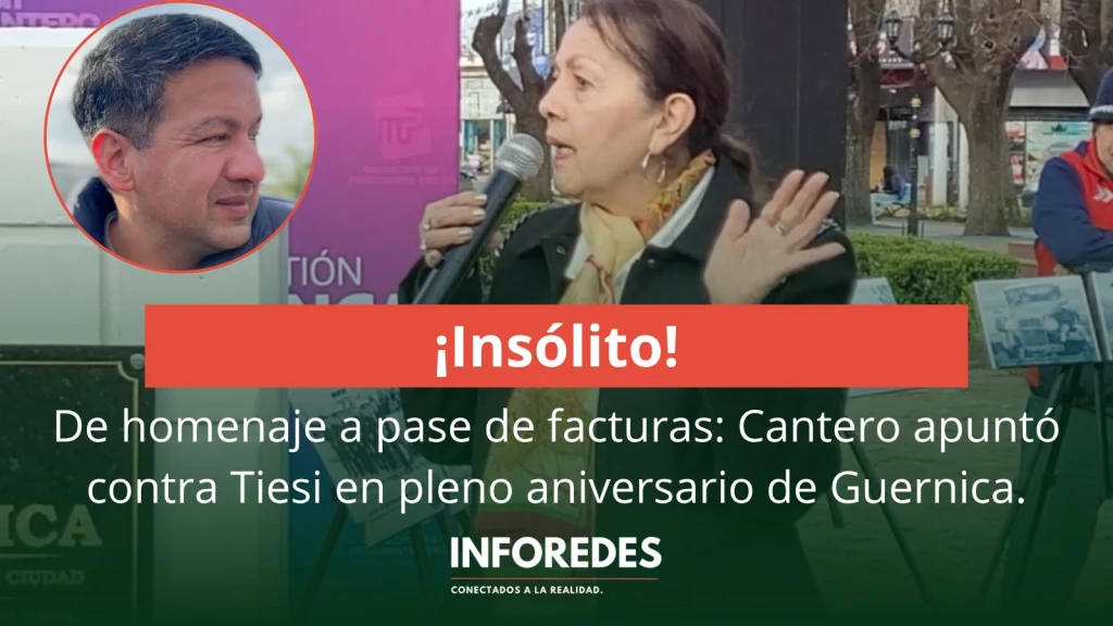 Festejo, pase de facturas y tensión política: Blanca Cantero apuntó contra Tiesi durante el aniversario de Guernica