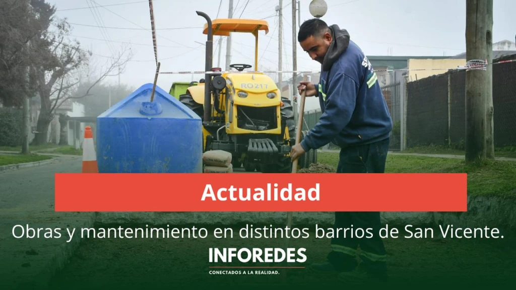 Avanzan las obras de infraestructura y mantenimiento en distintos barrios del distrito