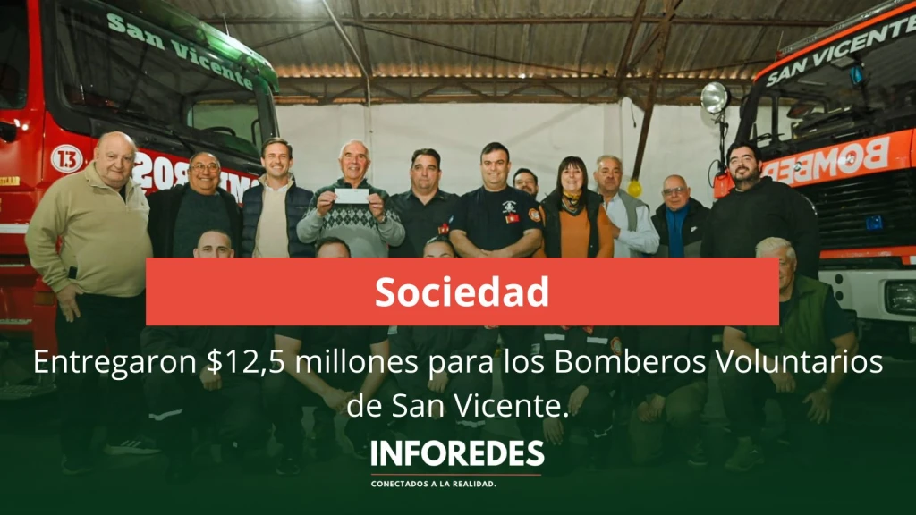 El Municipio y el CAS entregaron la recaudación a los Bomberos Voluntarios