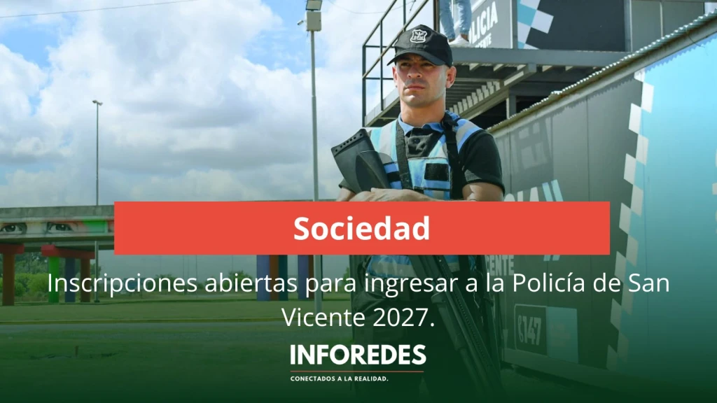 Inscripciones abiertas para ingresar a la Policía de San Vicente 2027