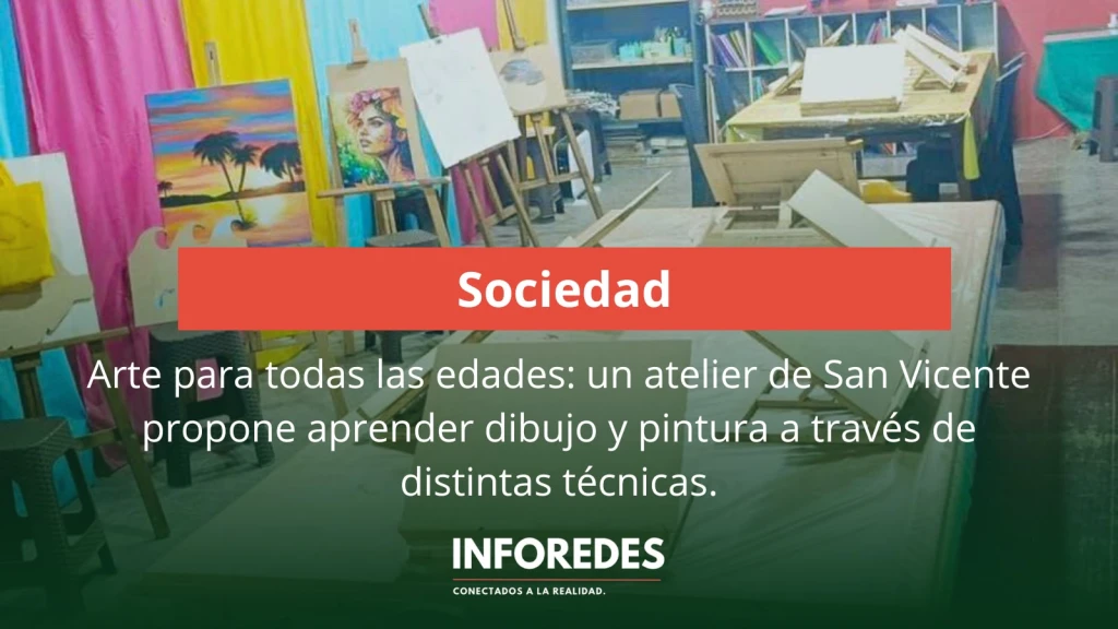 Arte para todas las edades: un atelier de San Vicente propone aprender dibujo y pintura a través de distintas técnicas