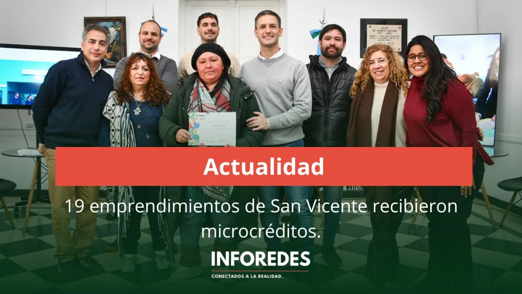 San Vicente entregó microcréditos a 19 emprendimientos locales