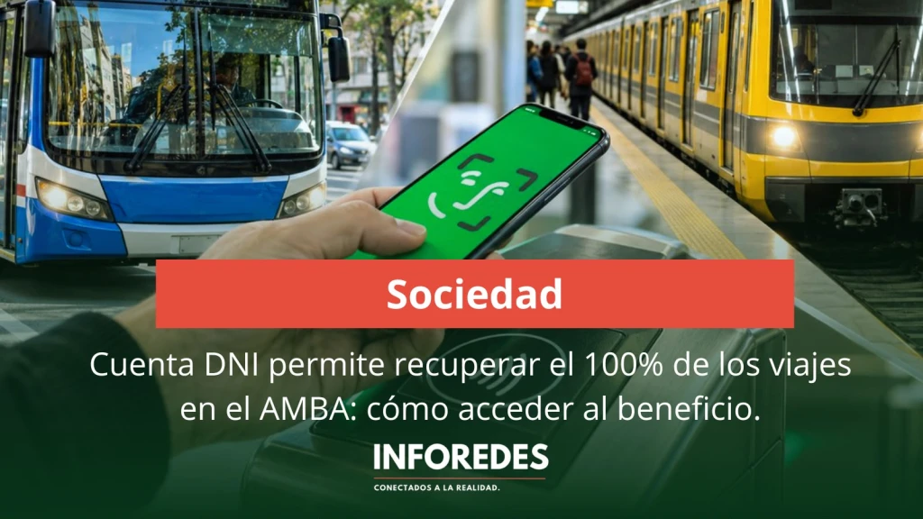 Cuenta DNI permite recuperar el 100% de los viajes en el AMBA: cómo acceder al beneficio