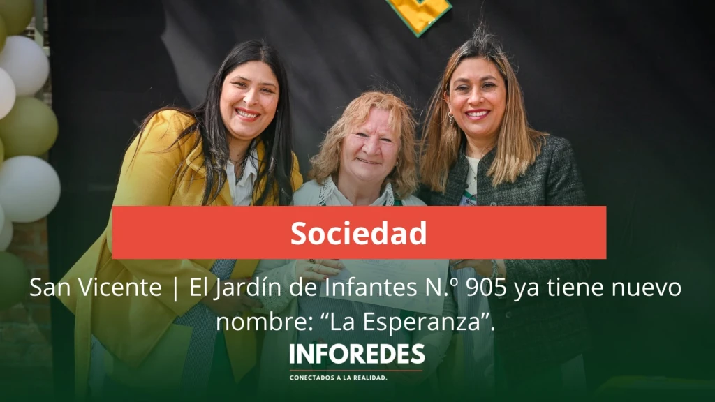 El Jardín de Infantes Nº 905 ya tiene nuevo nombre: “La Esperanza”