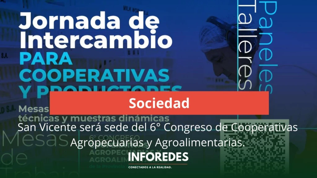 San Vicente será sede del 6° Congreso de Cooperativas agropecuarias y agroalimentarias de la Provincia de Buenos Aires