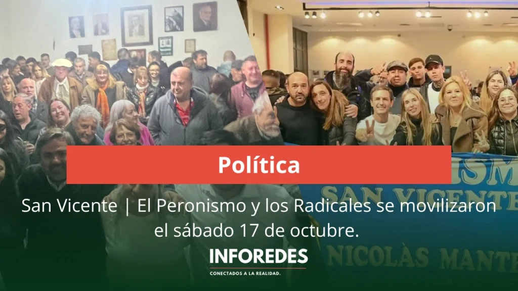 San Vicente: el peronismo y el radicalismo tuvieron actos el 17 de octubre