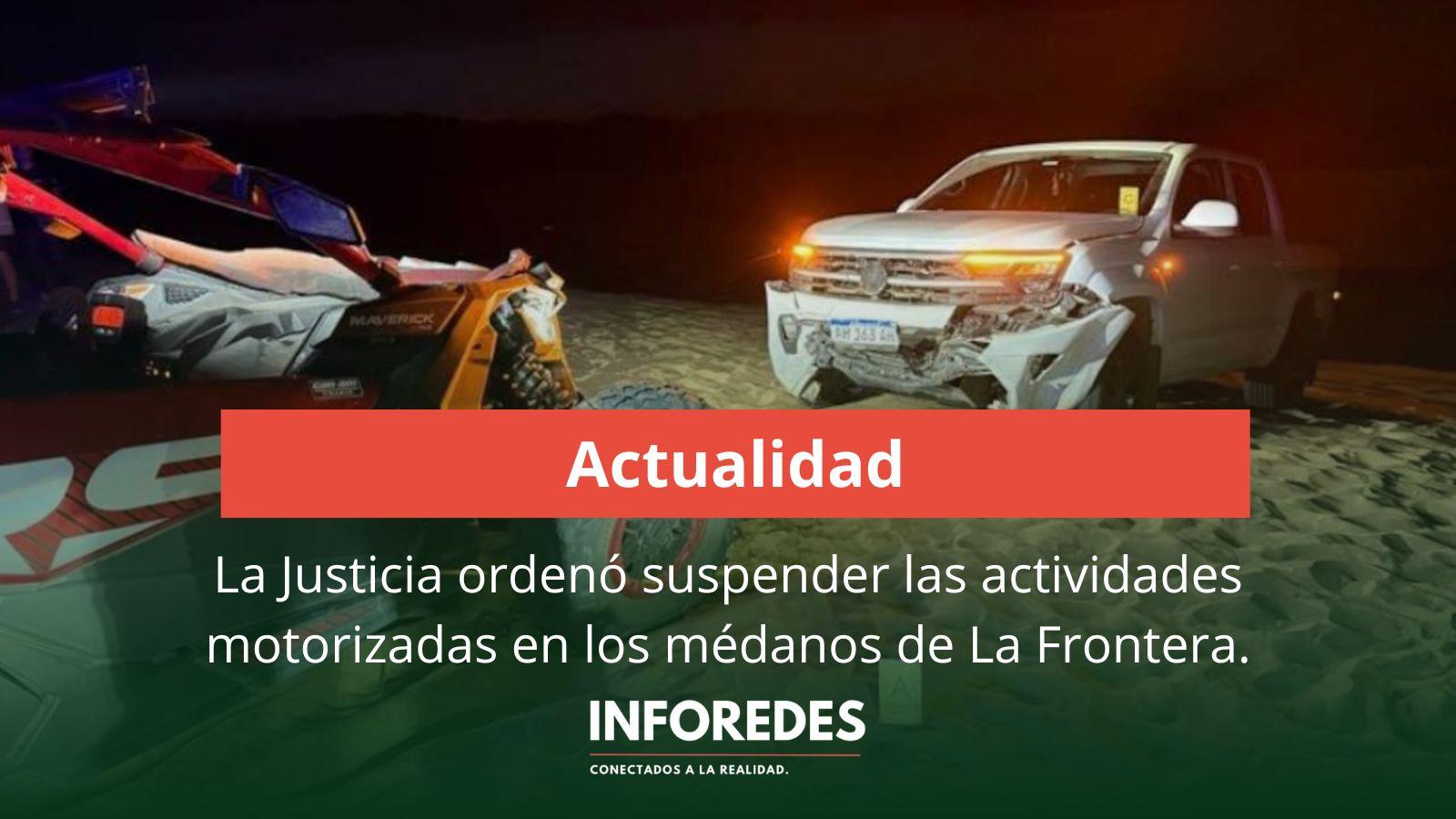 La Justicia ordenó suspender las actividades motorizadas en los médanos de La Frontera, en Pinamar