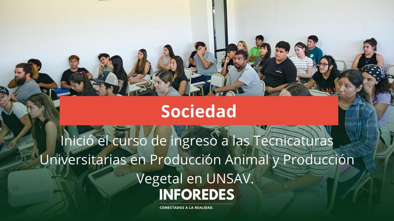 Inició el curso de ingreso a las Tecnicaturas Universitarias en Producción Animal y Producción Vegetal