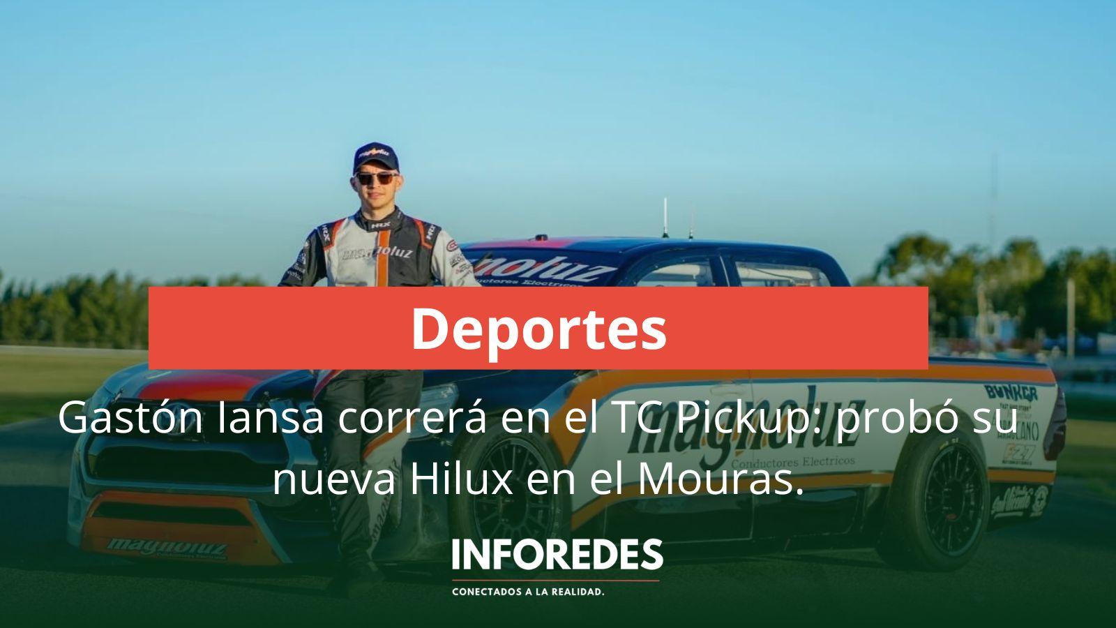 Gastón Iansa correrá en el TC Pickup con Toyota Hilux y ya probó en el Mouras