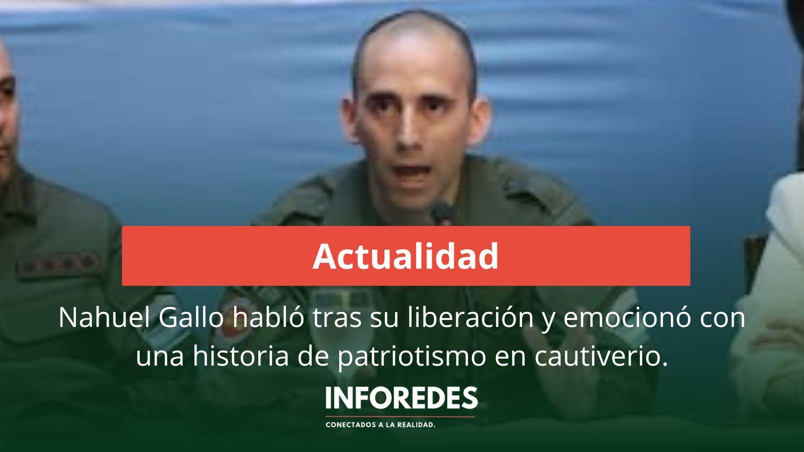 Nahuel Gallo habló tras su liberación y emocionó con una historia de patriotismo en cautiverio