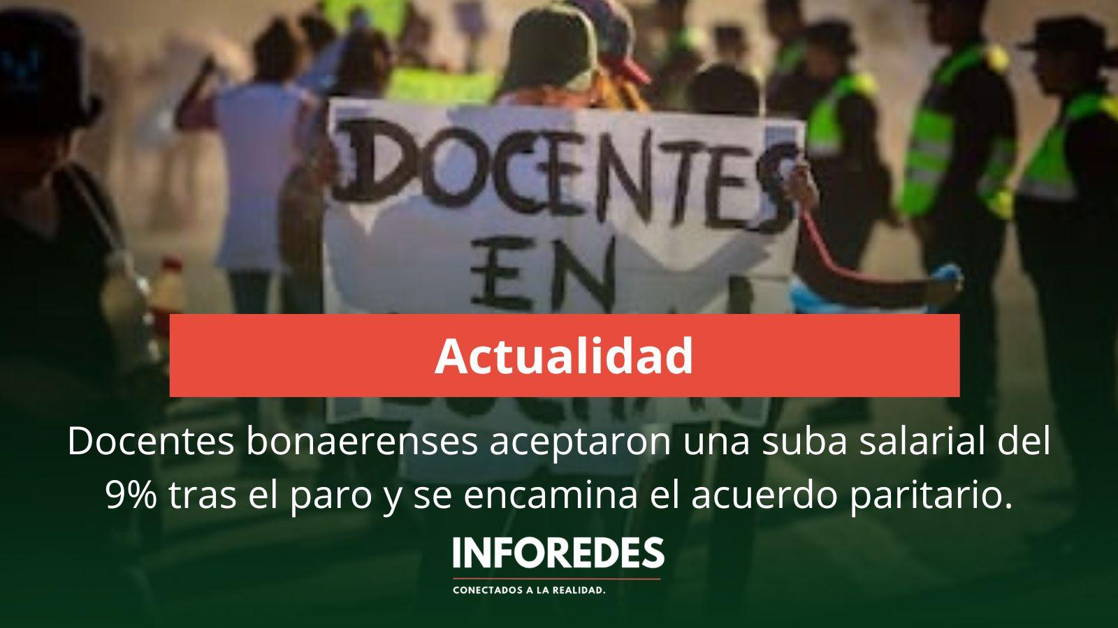 Docentes bonaerenses aceptaron una suba salarial del 9% tras el paro y se encamina el acuerdo paritario