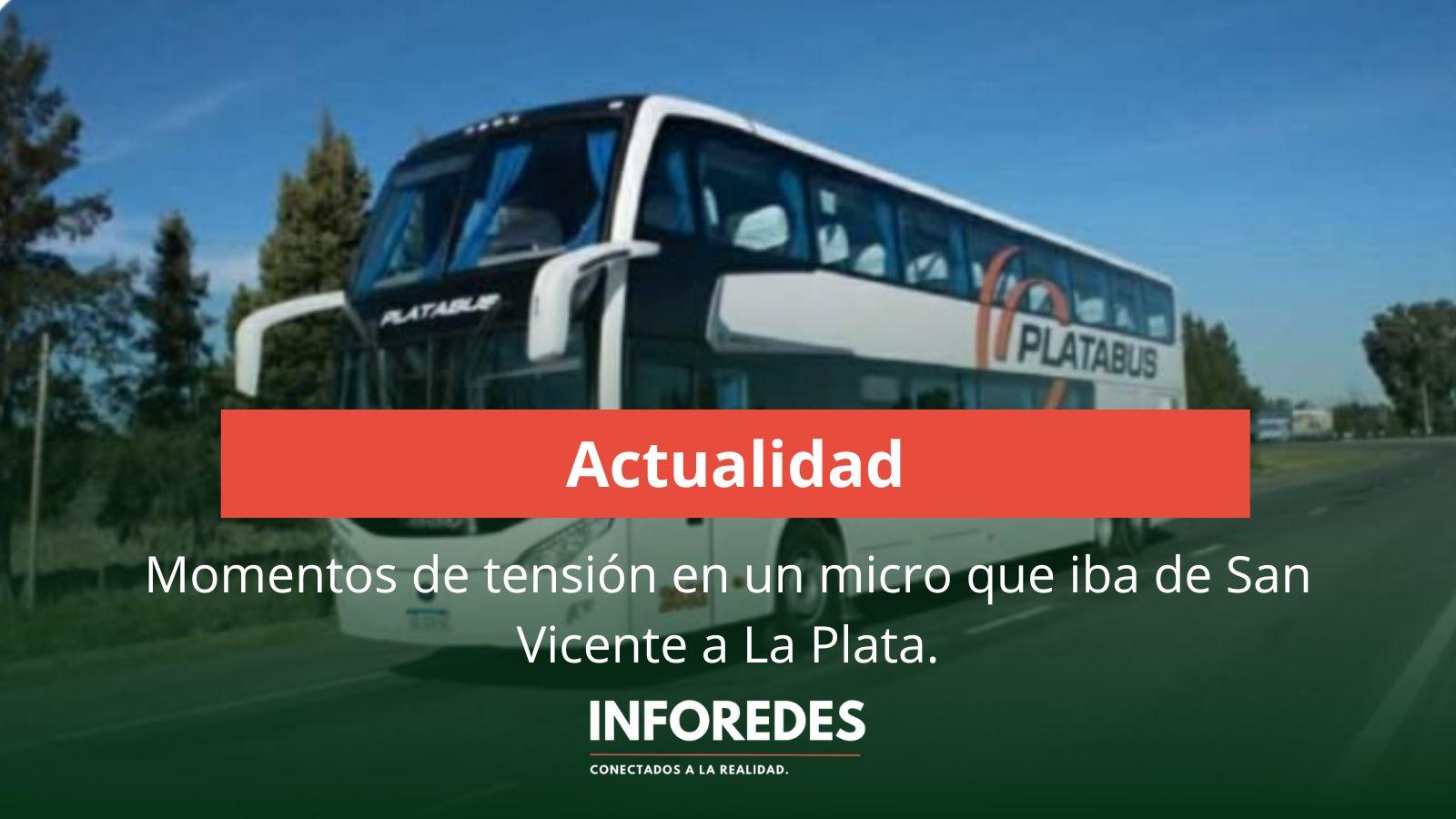 Un micro que viajaba desde San Vicente a La Plata debió detenerse por riesgo de incendio