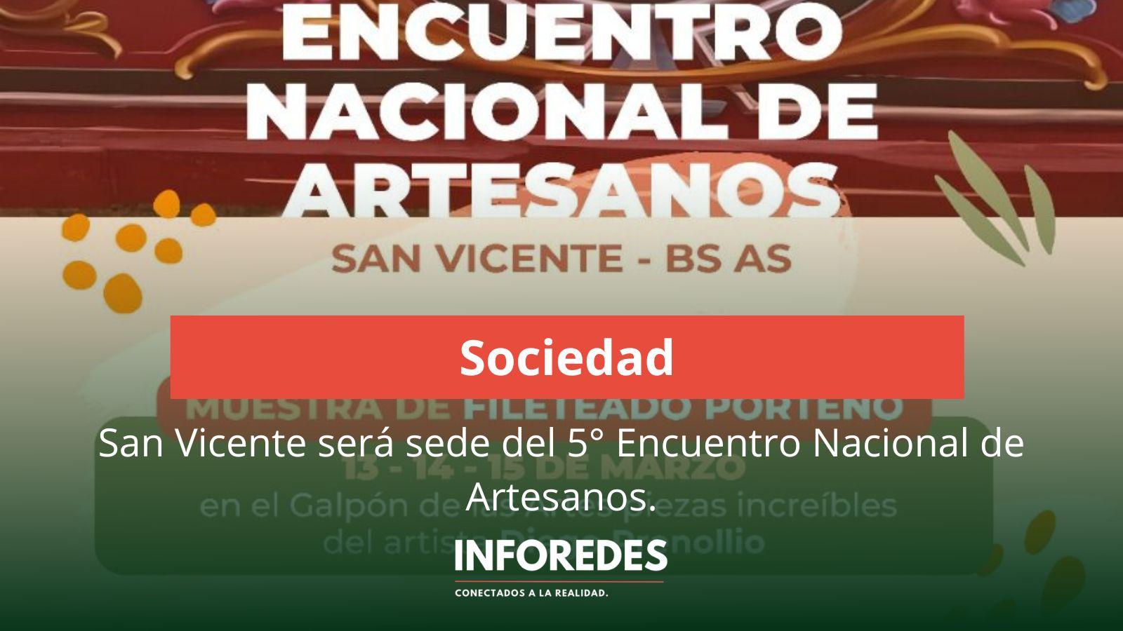 San Vicente: la Estación Cultural será sede del 5° Encuentro Nacional de Artesanos