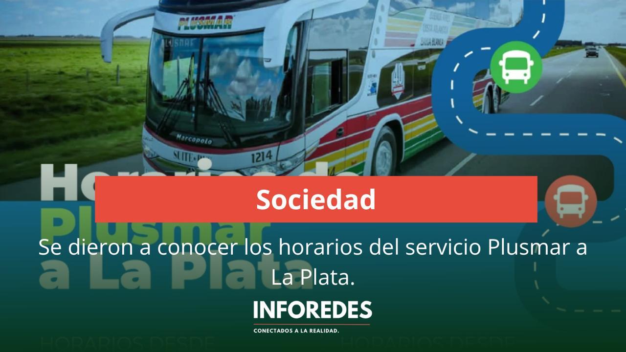 Se dieron a conocer los horarios del servicio Plusmar a La Plata 