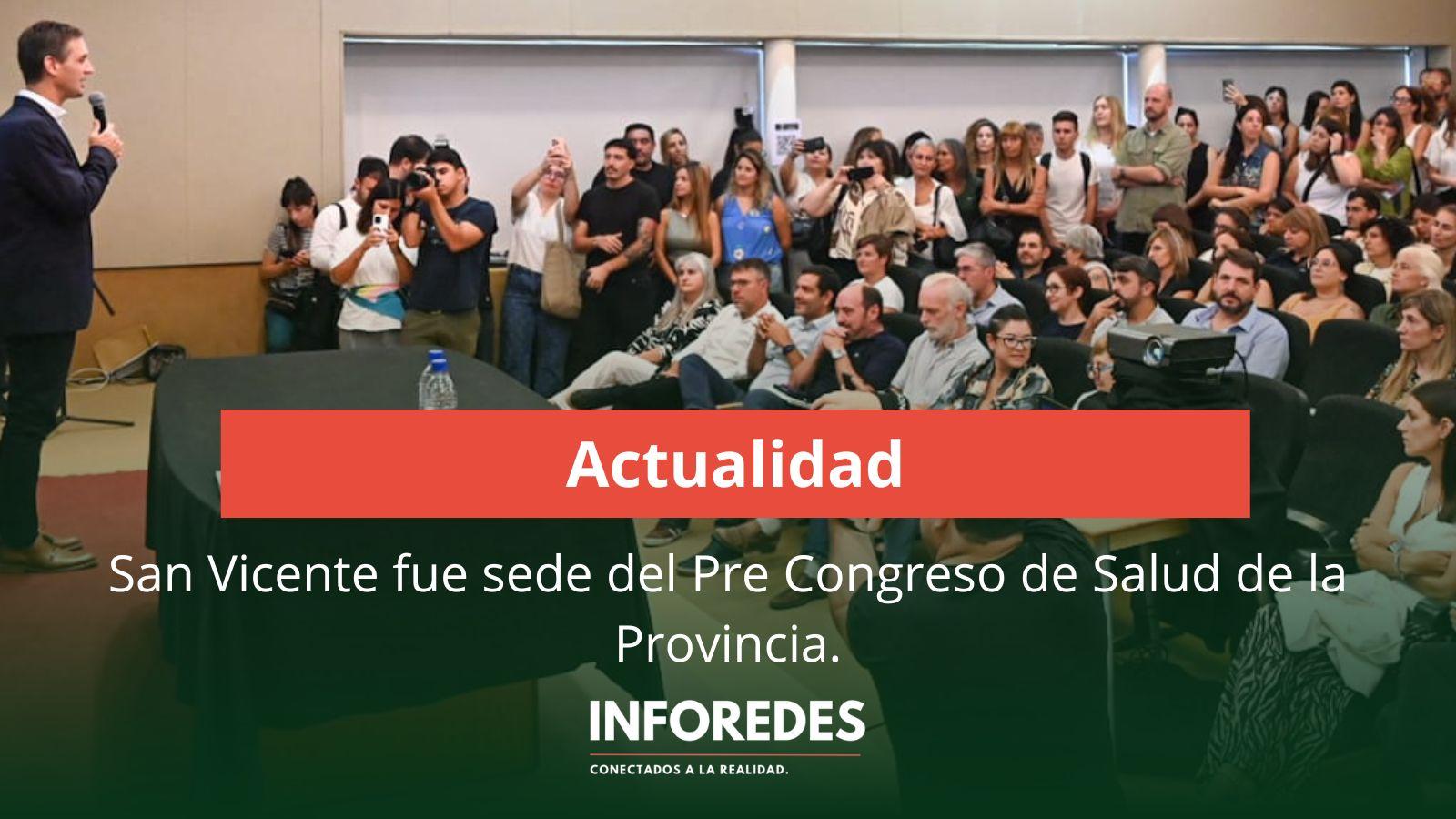 San Vicente fue sede del Pre Congreso de Salud de la Provincia