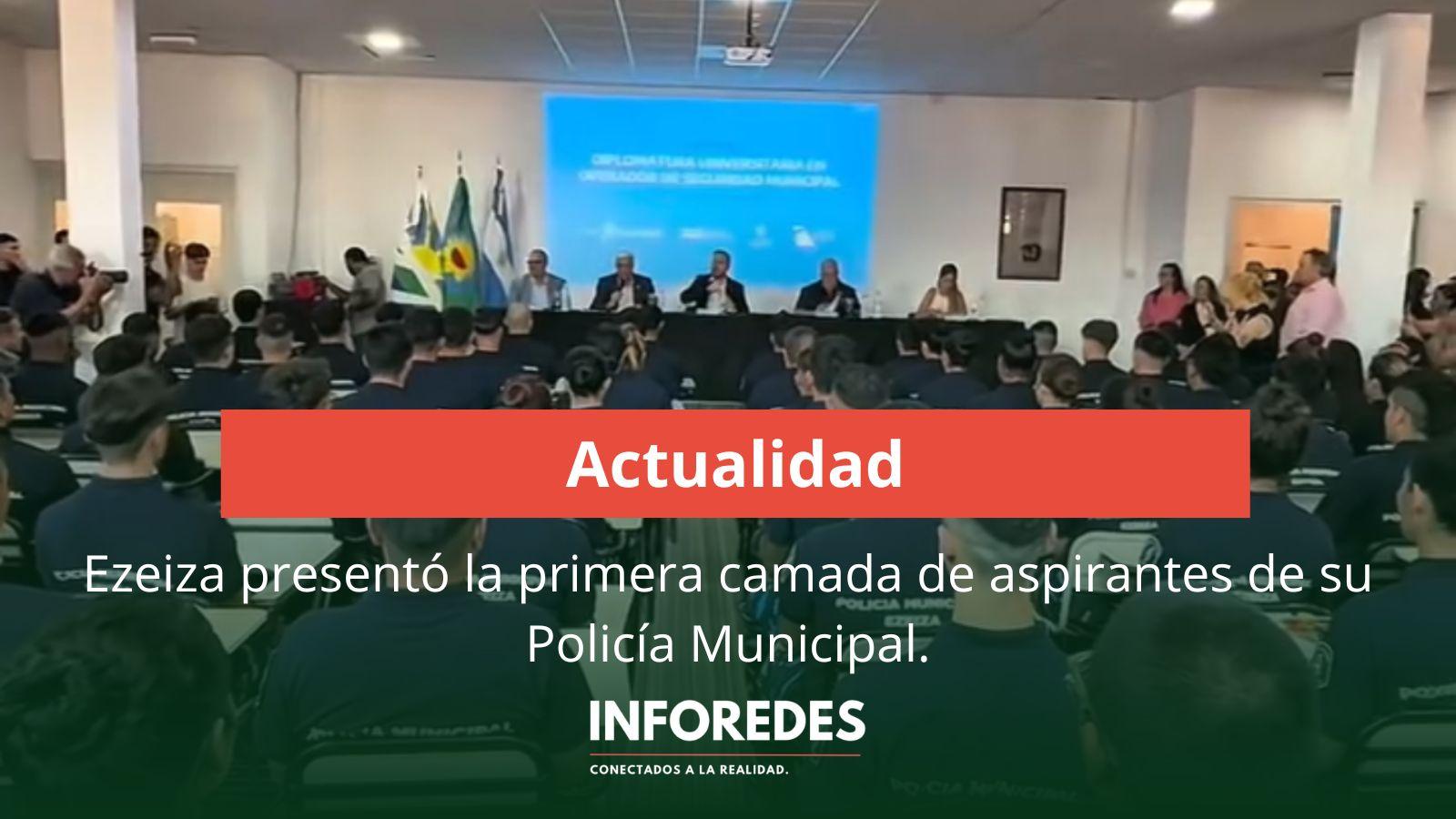 Ezeiza presentó la primera camada de aspirantes de su Policía Municipal