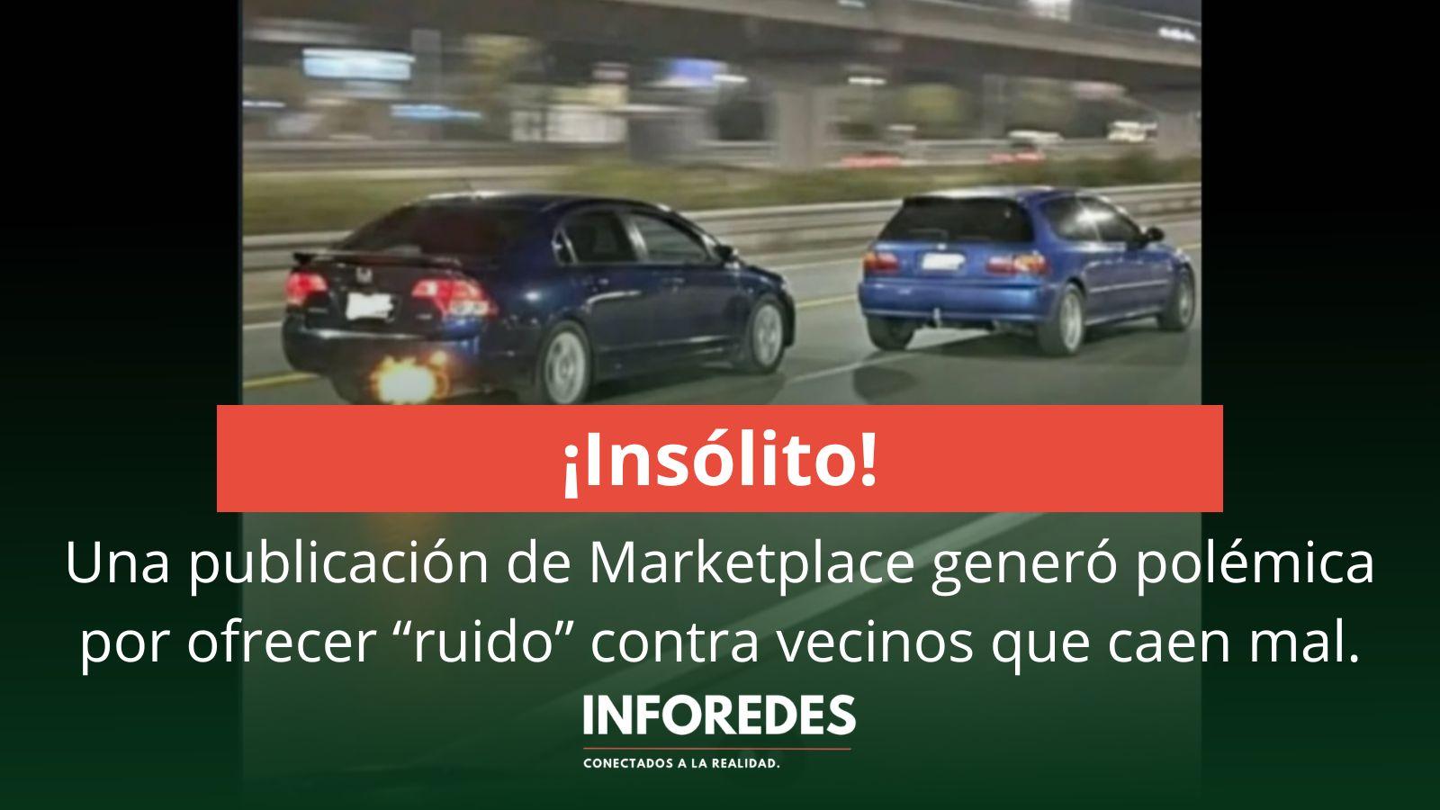 Una publicación de Marketplace generó polémica por ofrecer “ruido” contra vecinos que caen mal