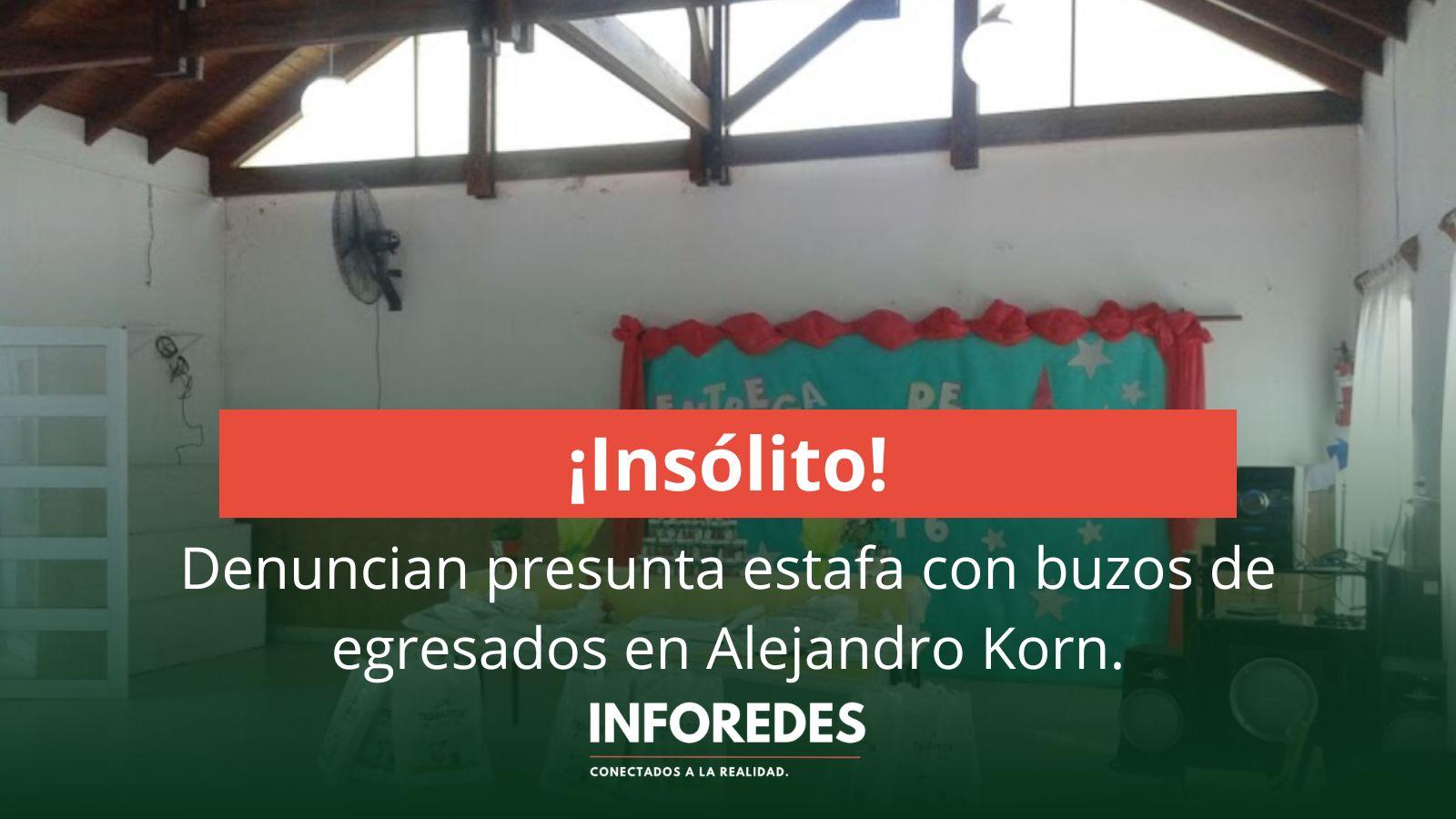 Denuncian presunta estafa con buzos de egresados en Alejandro Korn