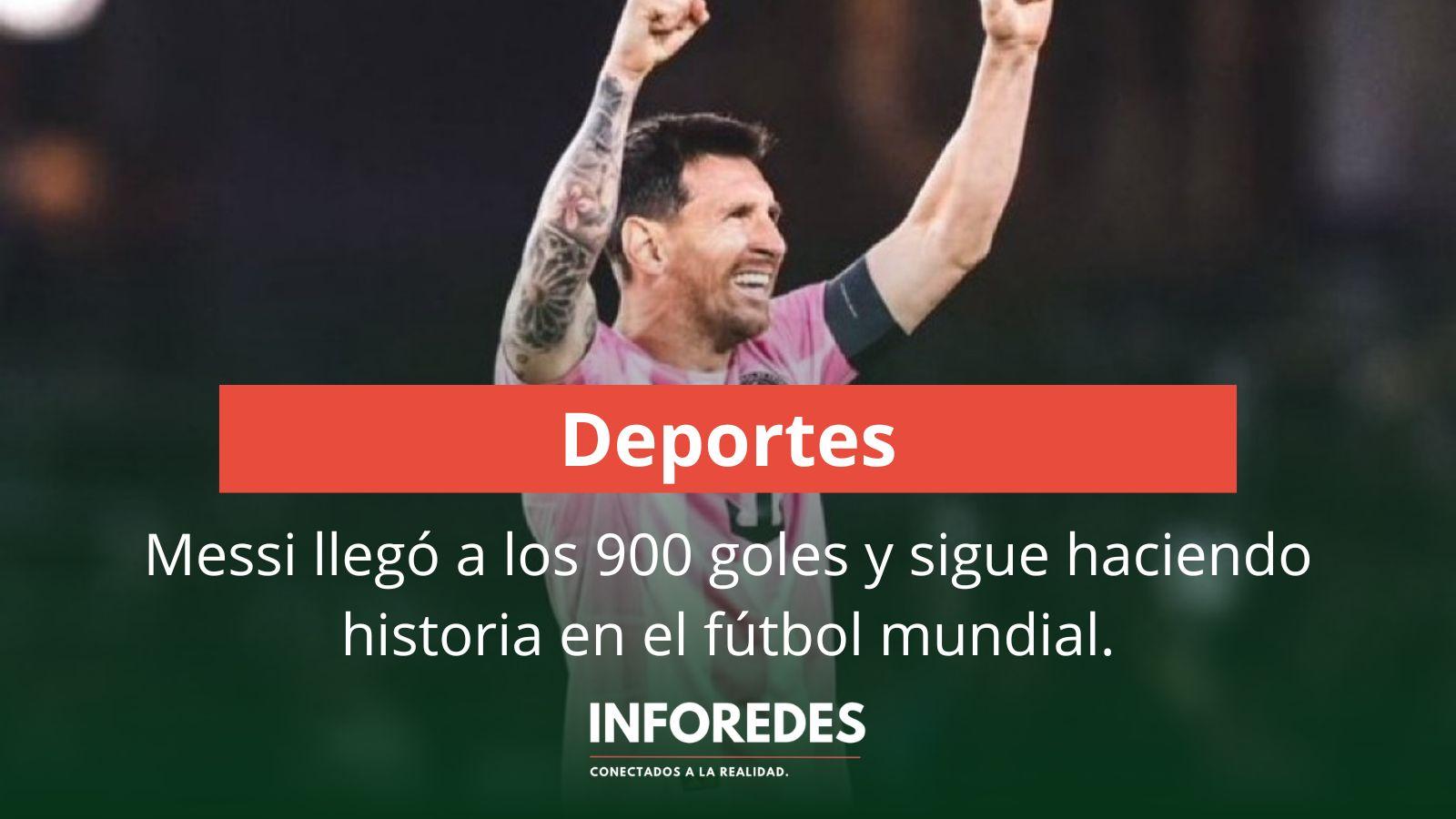 Messi llegó a los 900 goles y sigue haciendo historia en el fútbol mundial