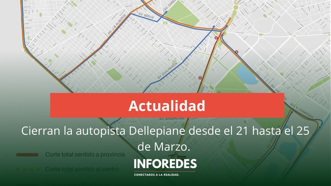 Cierre de la Autopista Dellepiane