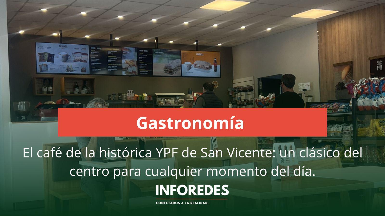 El café de la histórica YPF de San Vicente: un clásico del centro para cualquier momento del día