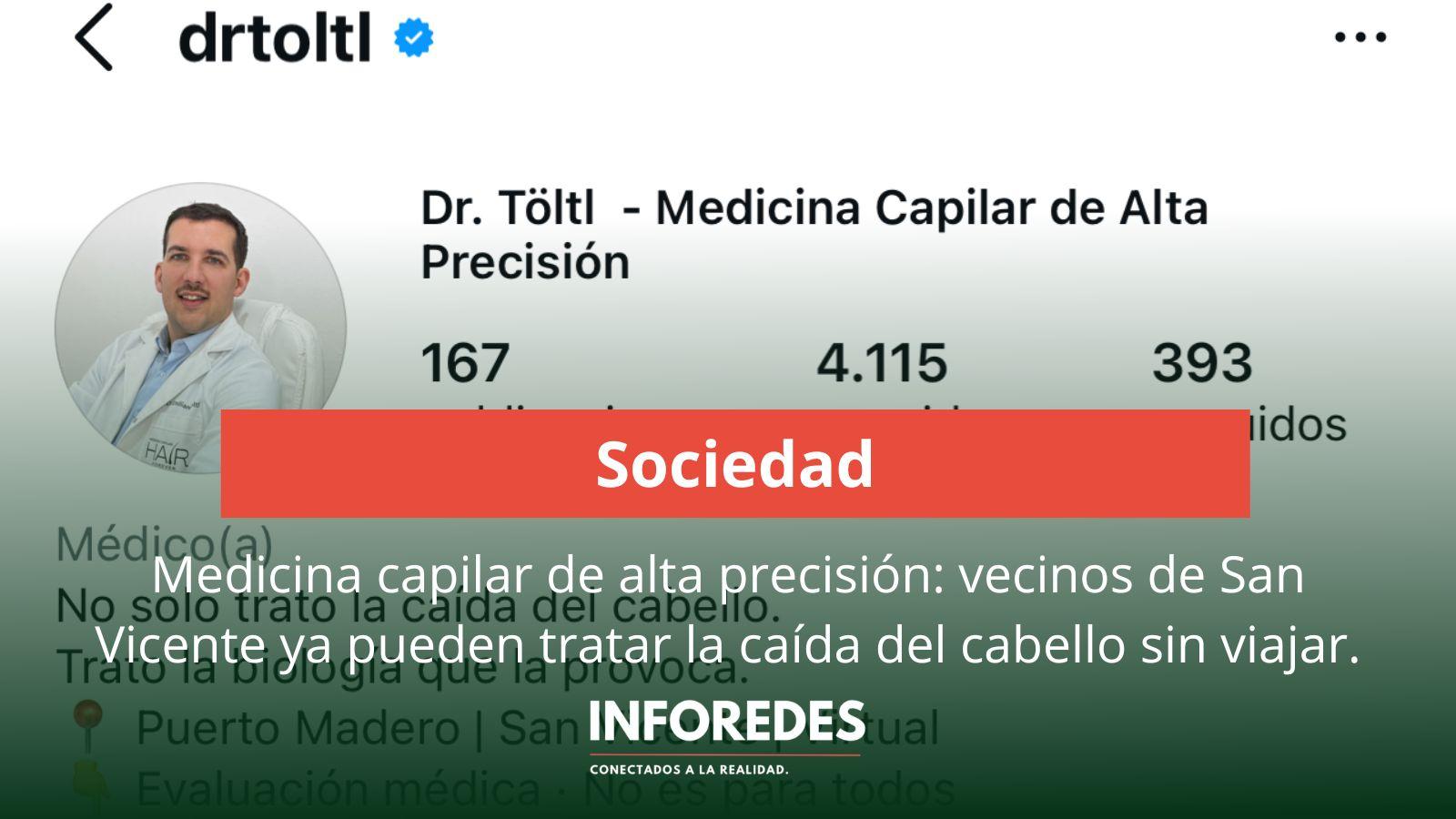 Medicina capilar de alta precisión: vecinos de San Vicente ya pueden tratar la caída del cabello sin viajar a Capital