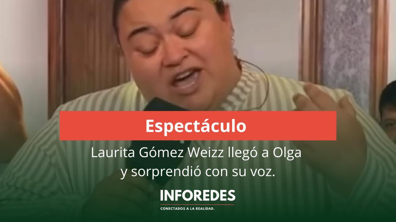 De cantar en la vereda a romperla en vivo: Laurita Gómez Weizz llegó a Olga y sorprendió con su voz