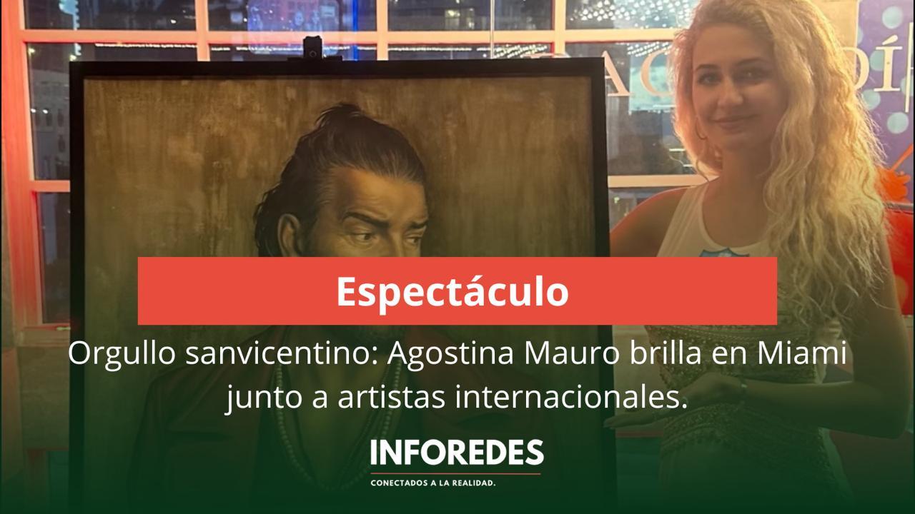 Orgullo sanvicentino: Agostina Mauro brilla en Miami junto a artistas internacionales