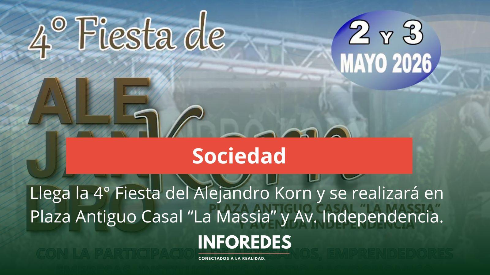 Alejandro Korn tendrá su gran fiesta local