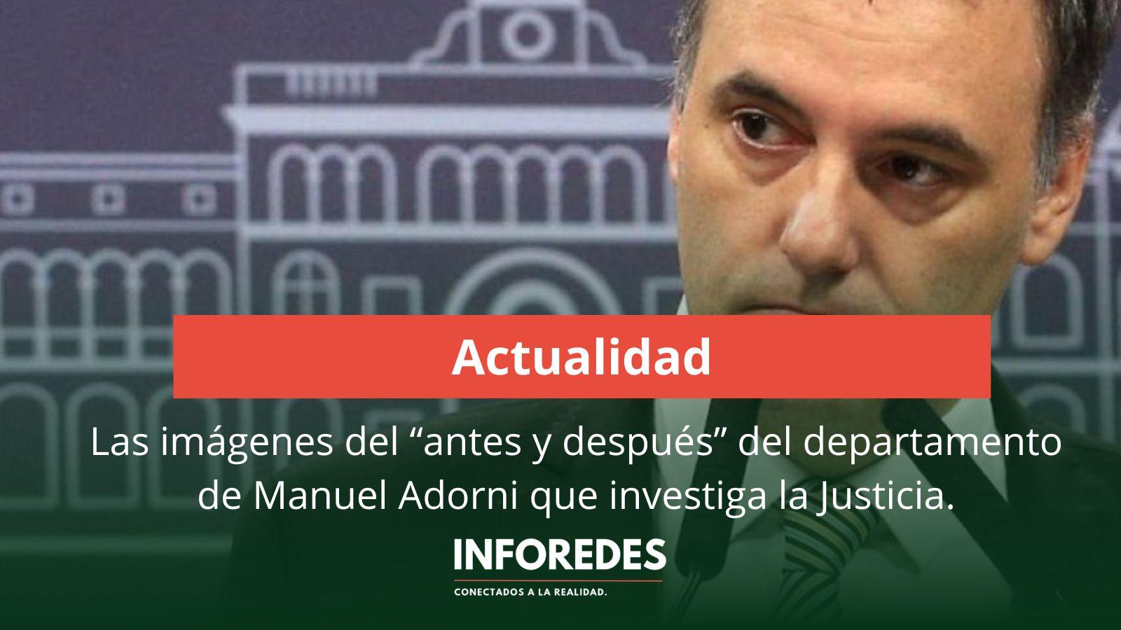 Las imágenes del “antes y después” del departamento de Manuel Adorni que investiga la Justicia