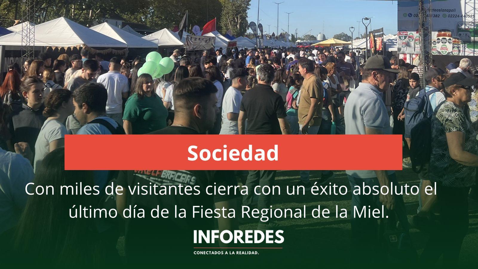Con miles de visitantes, la Fiesta Regional de la Miel cerró su última jornada con gran convocatoria