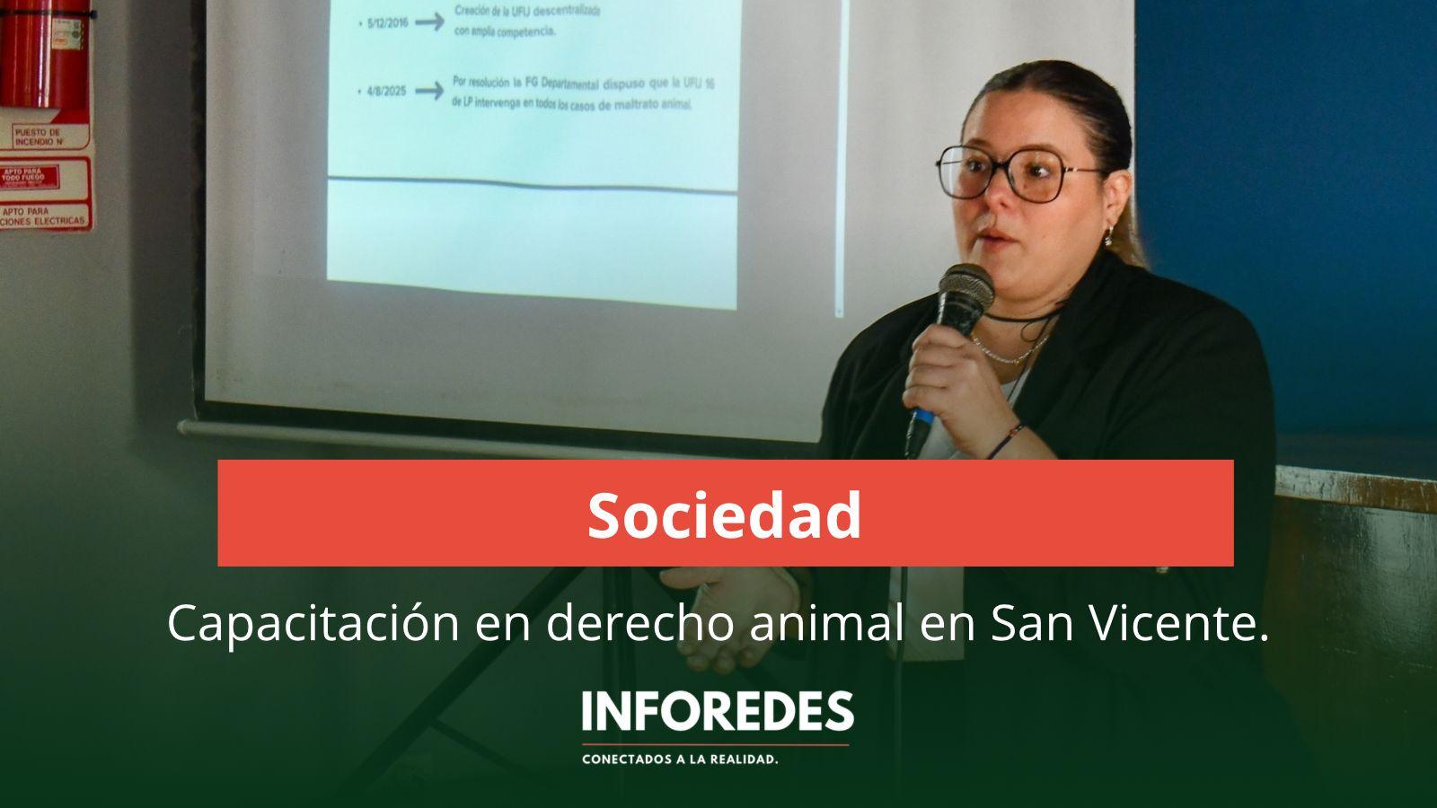 San Vicente realizó una jornada de capacitación en Derecho Animal