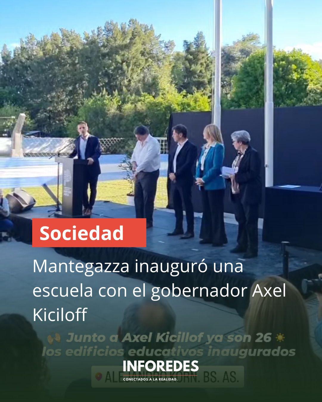 Kicillof y Mantegazza inauguraron una nueva escuela en San Vicente y destacaron gestión educativa