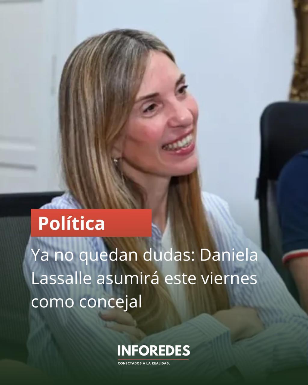 Daniela Lassalle asumirá como concejal y se despejan las dudas