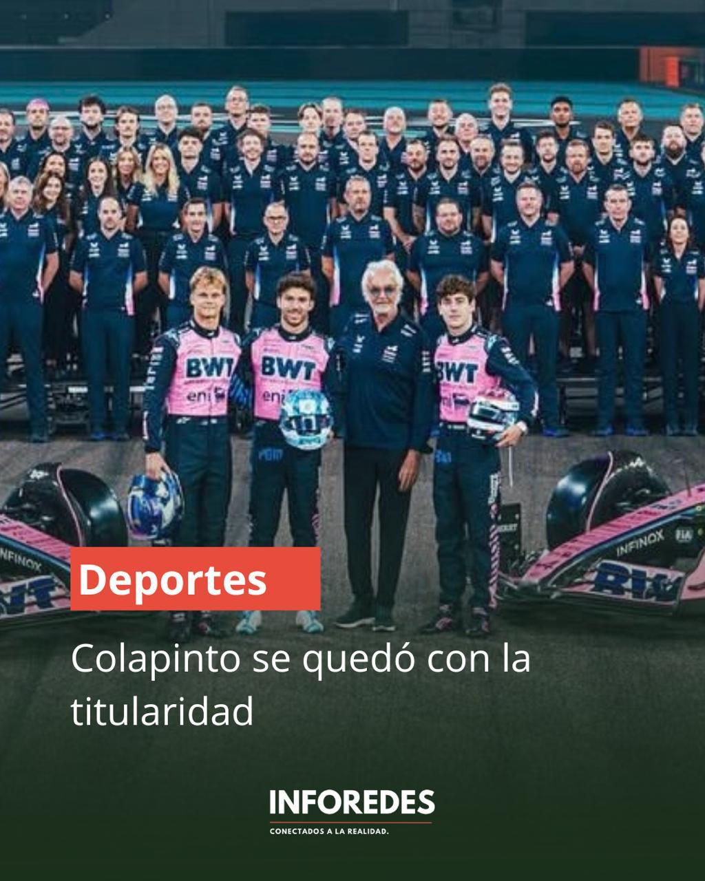Confirmaron que Franco Colapinto seguirá como titular en Alpine 2026