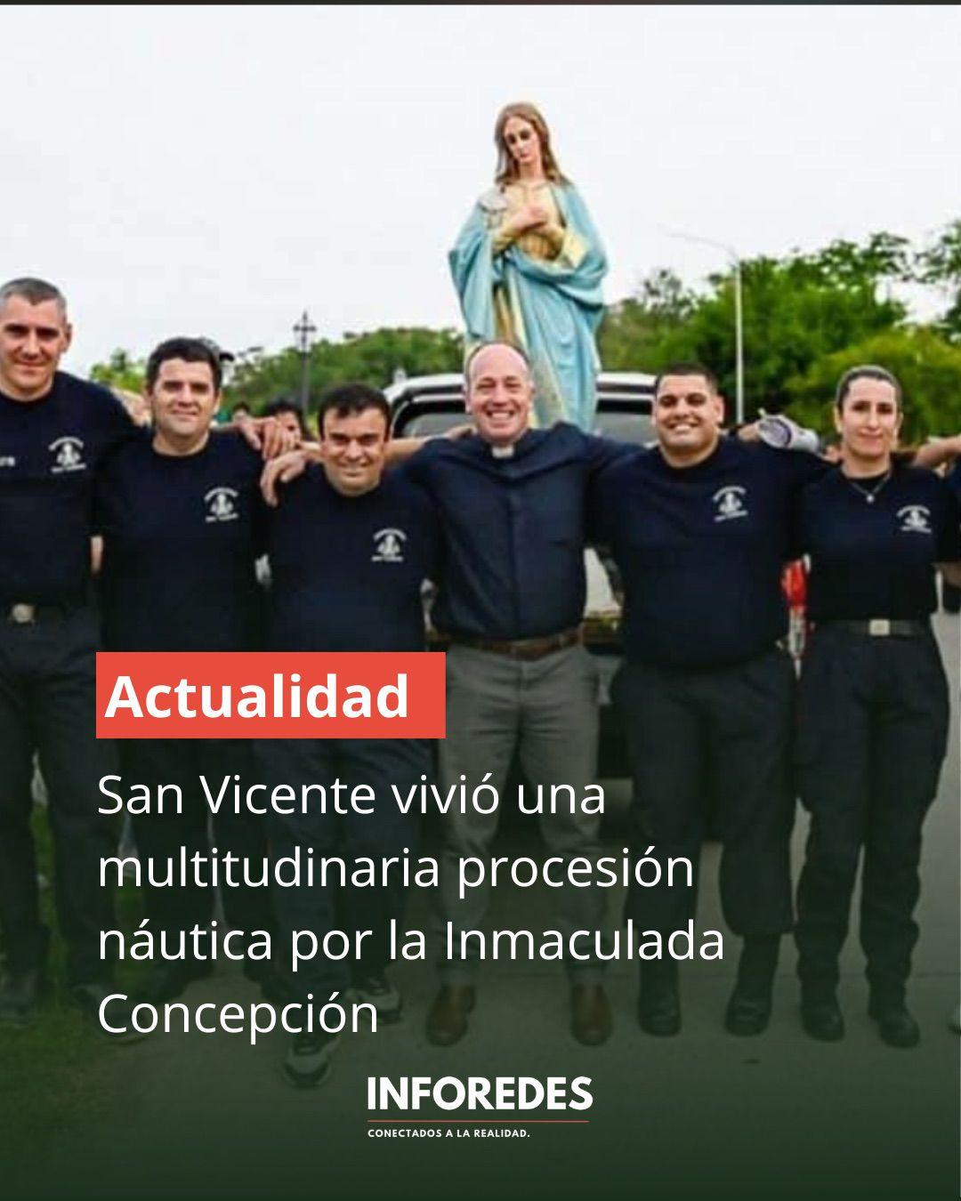 San Vicente vivió una multitudinaria procesión náutica por la Inmaculada Concepción