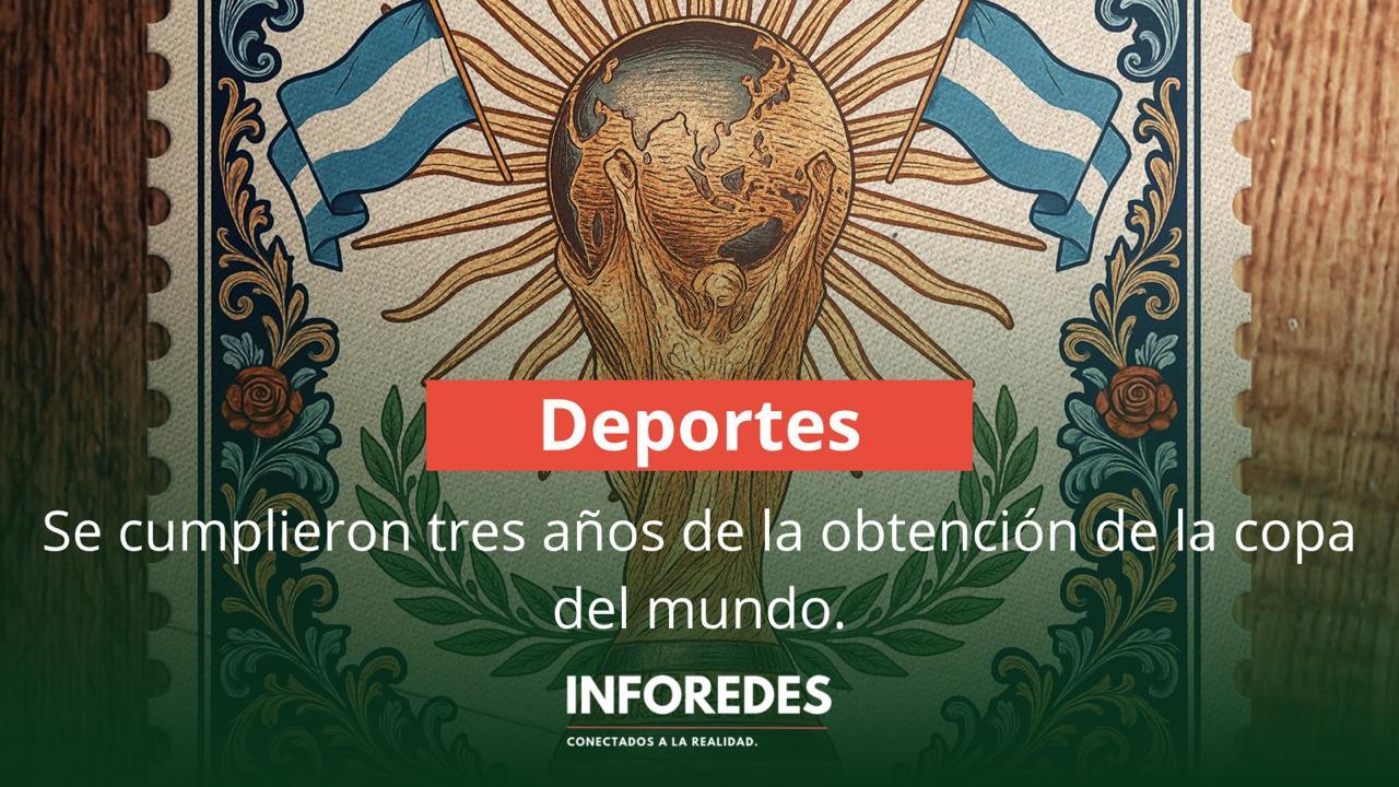 Se cumplieron tres años de la obtención de la copa del mundo. 