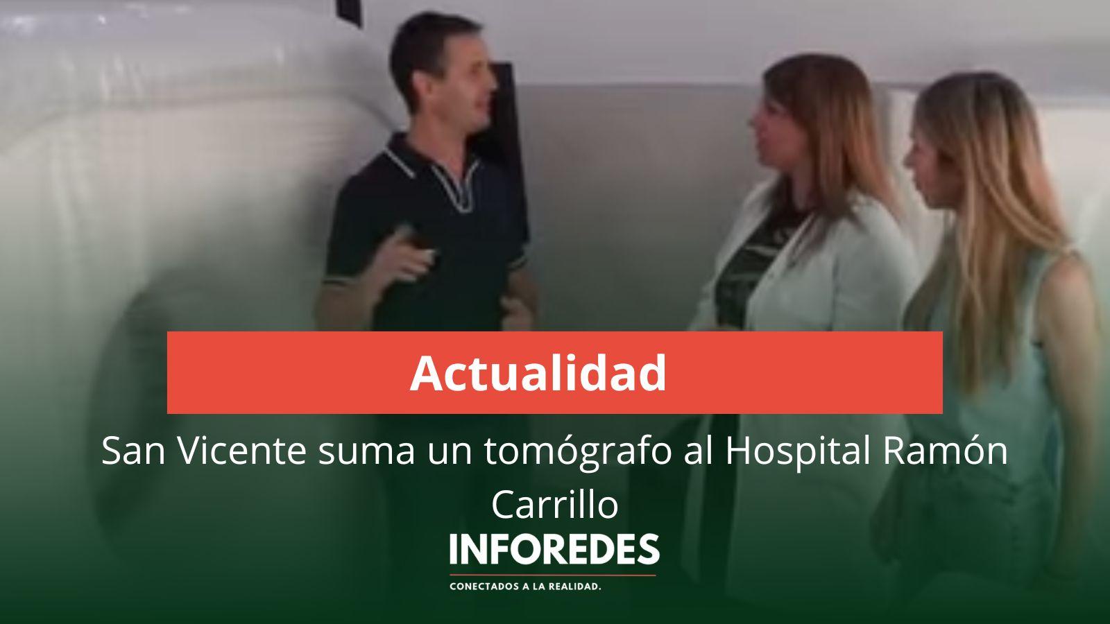 San Vicente incorporó un tomógrafo de última generación en el Hospital Ramón Carrillo