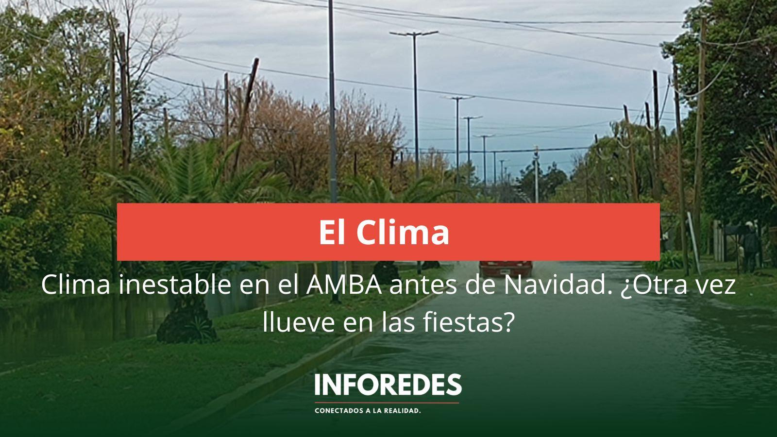 Previo a la Navidad, el AMBA enfrenta fuertes lluvias, ráfagas de viento y riesgo de granizo