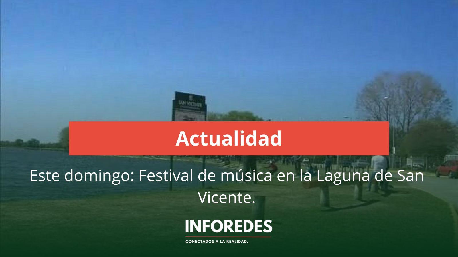 Festival de música en la Laguna: este domingo habrá shows, arte y actividades culturales al aire libre