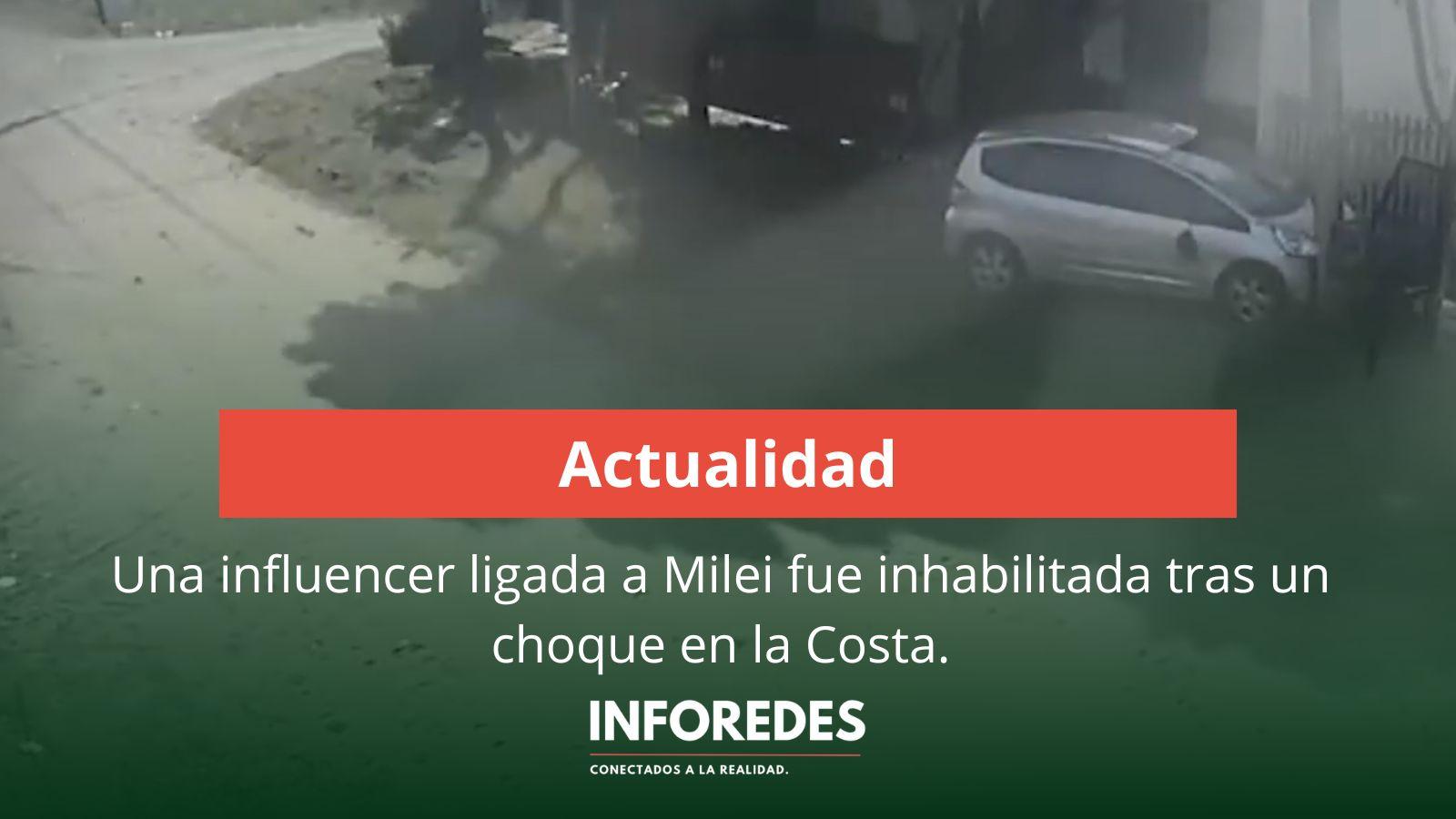 Malas noticias para influencer que apoya a Milei: chocó en Mar del Plata y fue inhabilitado en Provincia de Buenos Aires