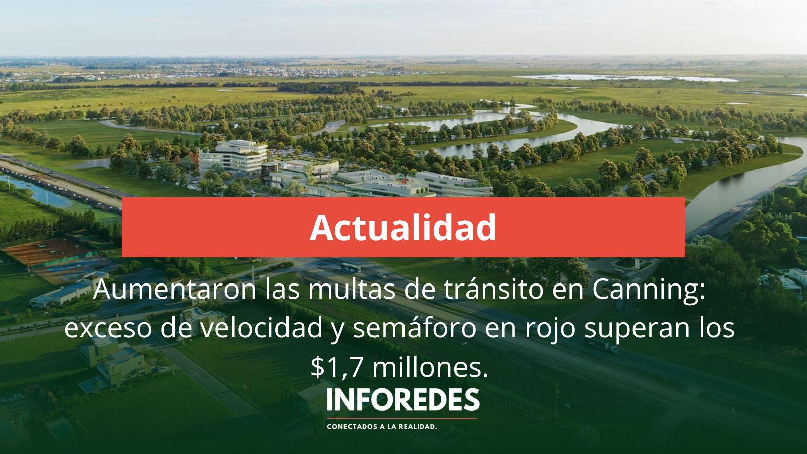 Aumentaron las multas de tránsito en Canning: exceso de velocidad y semáforo en rojo superan los $1,7 millones