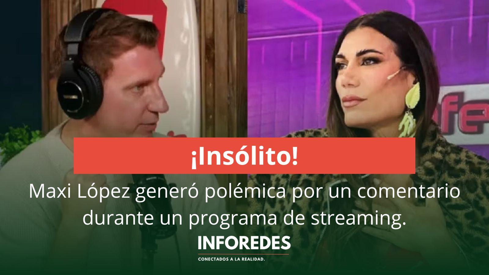 Maxi López generó polémica por un comentario durante un programa de streaming