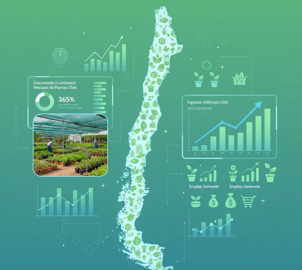 El mercado de plantas en Chile: cuánto mueve y hacia dónde va