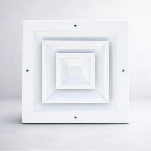 difusor cuadrado blanco