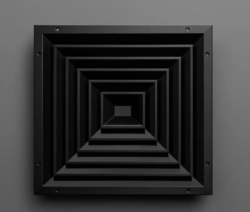 difusor cuadrado negro